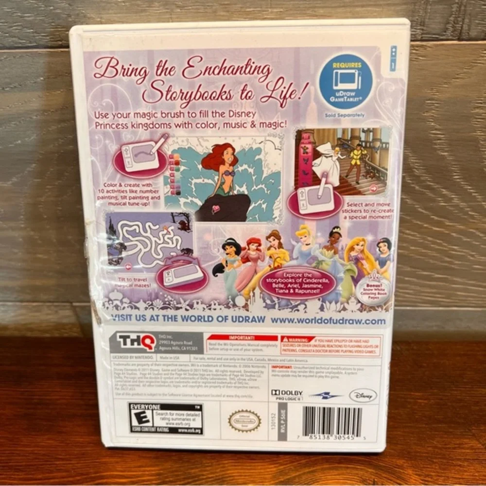 Disney Princess: Enchanting Storybooks (Nintendo Wii,‎ uDraw 2011) Complete